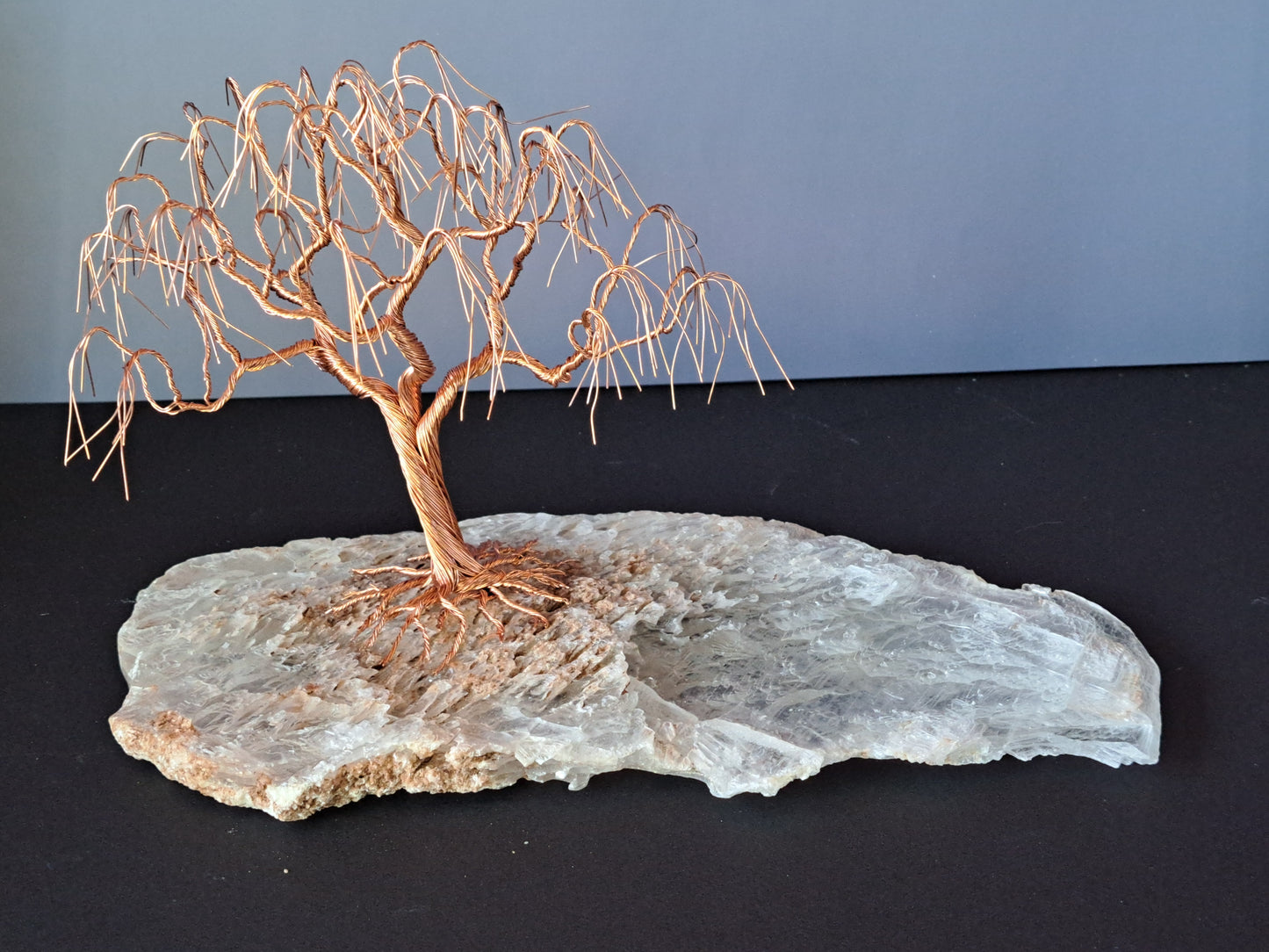 Copper Wire Tree on Mica