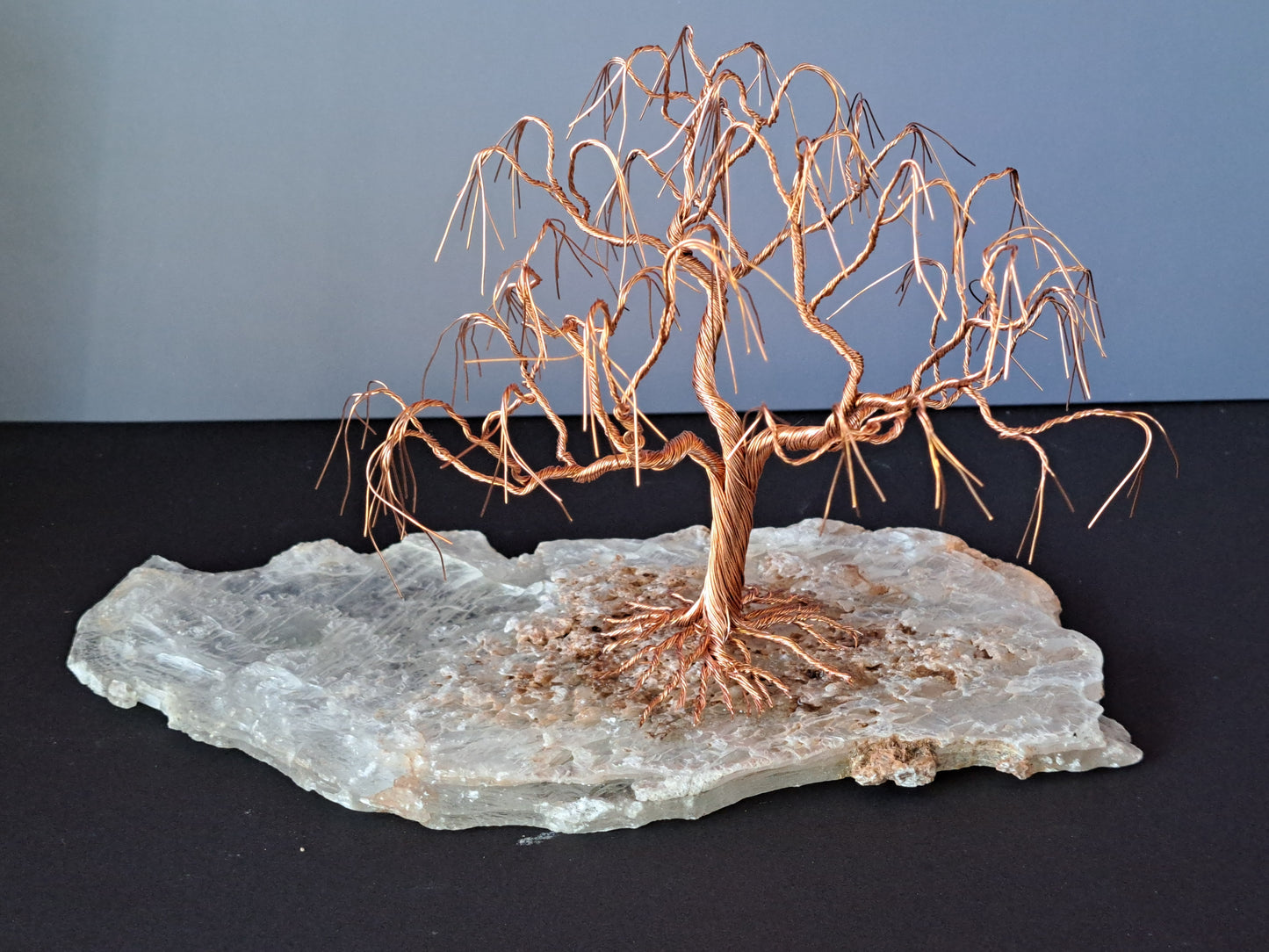 Copper Wire Tree on Mica